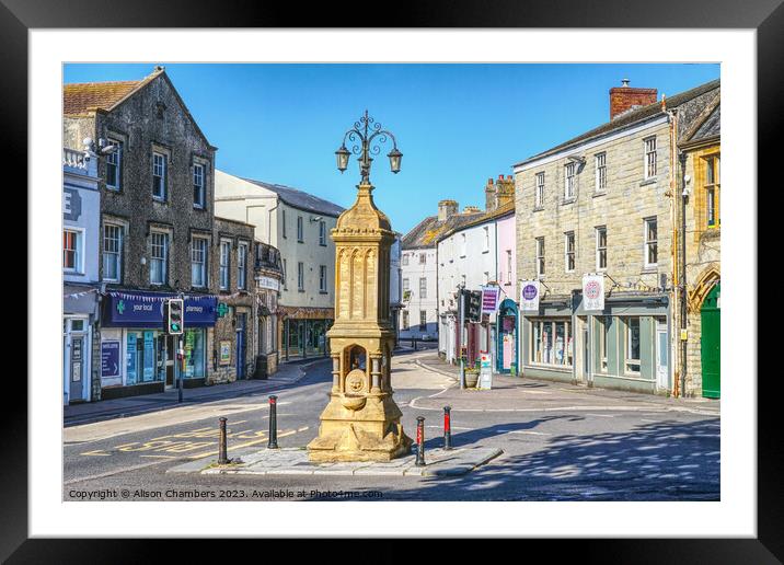 Axminster Devon Framed Mounted Print by Alison Chambers
