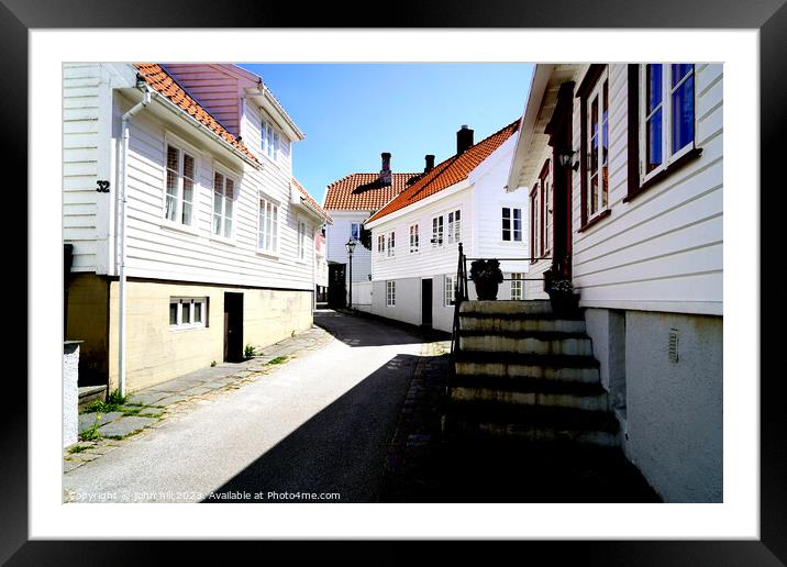 Old Skudeneshavn village, Norway. Framed Mounted Print by john hill