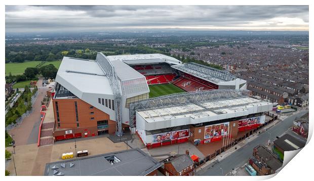 Anfield Liverpool FC Print by Apollo Aerial Photography