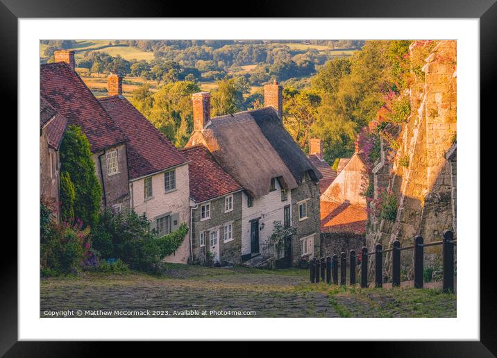 Gold Hill Sunrise Framed Mounted Print by Matthew McCormack