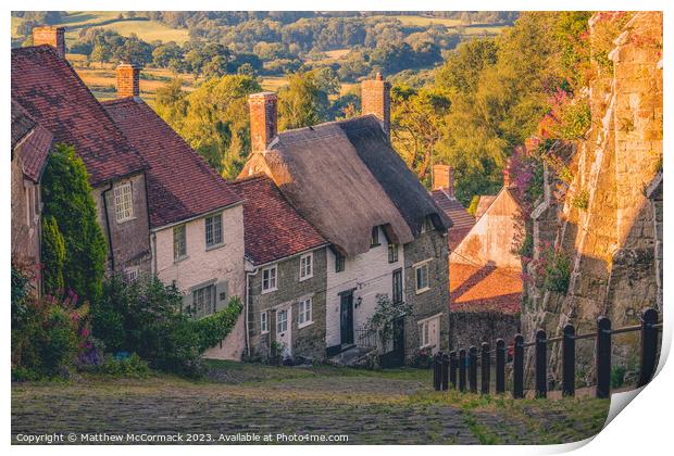 Gold Hill Sunrise Print by Matthew McCormack