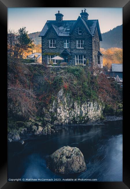 Old Riverside House Framed Print by Matthew McCormack