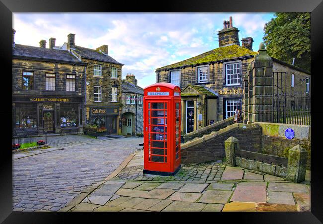 Main Street Haworth Framed Print by Steve Smith