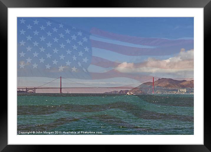The Golden Gate. Framed Mounted Print by John Morgan