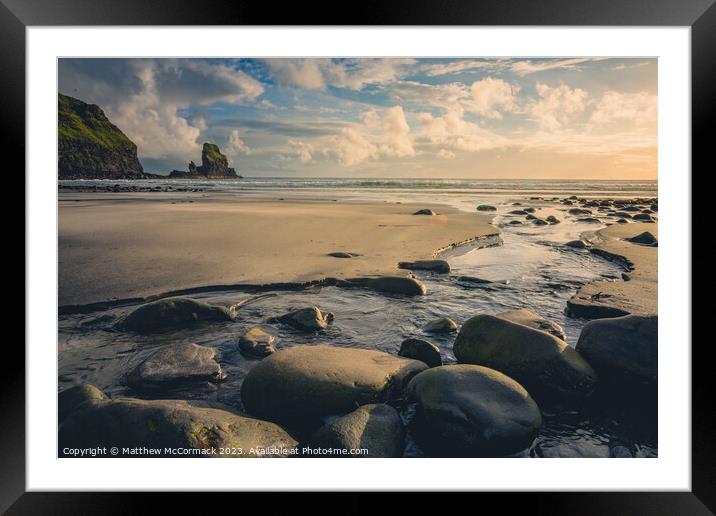 Pebble Path Framed Mounted Print by Matthew McCormack