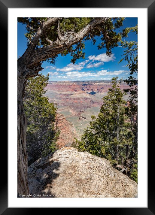 A View of the Grand Canyon Framed Mounted Print by Matthew McCormack