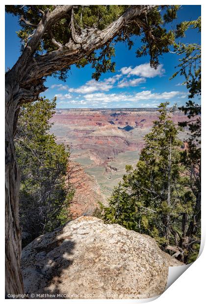 A View of the Grand Canyon Print by Matthew McCormack