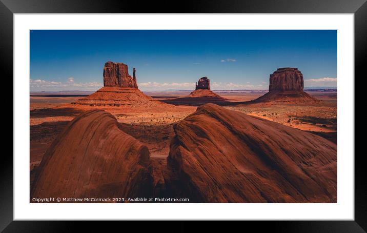 Monument Valley Framed Mounted Print by Matthew McCormack