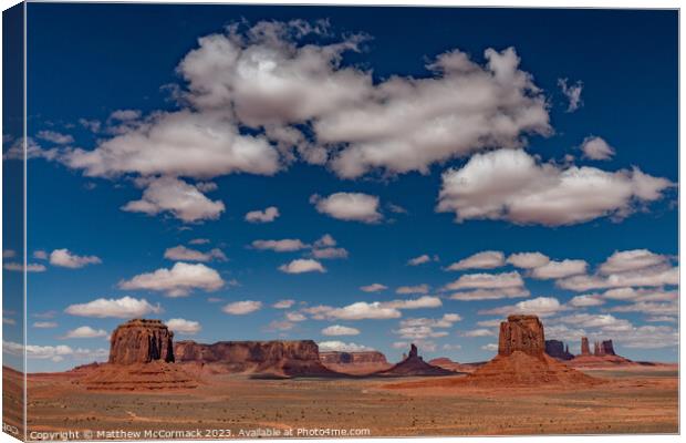 Monument Valley Canvas Print by Matthew McCormack