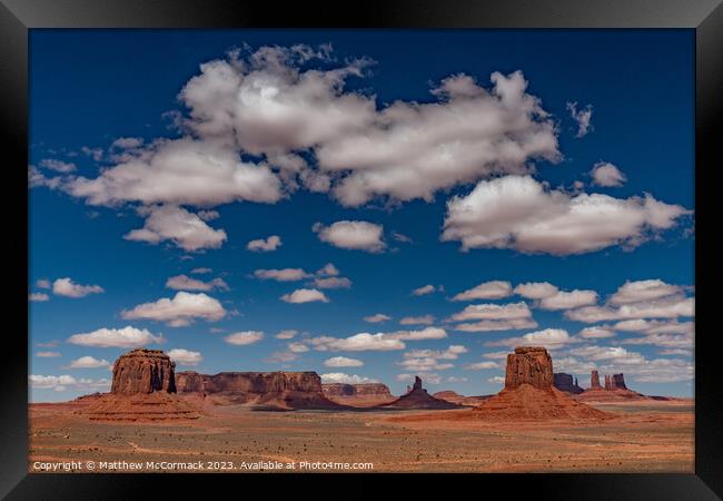 Monument Valley Framed Print by Matthew McCormack
