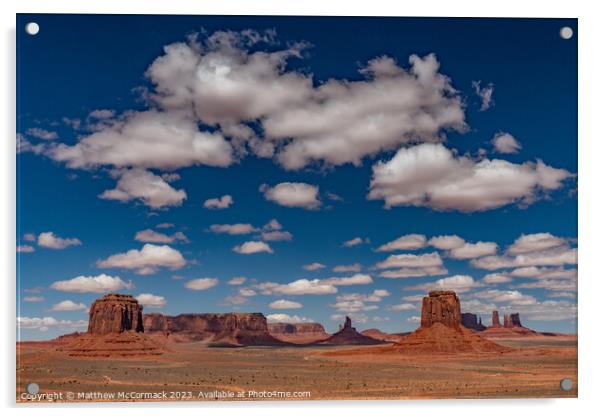 Monument Valley Acrylic by Matthew McCormack