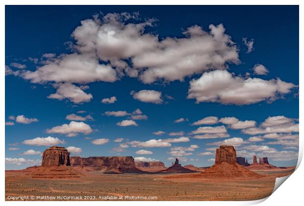 Monument Valley Print by Matthew McCormack