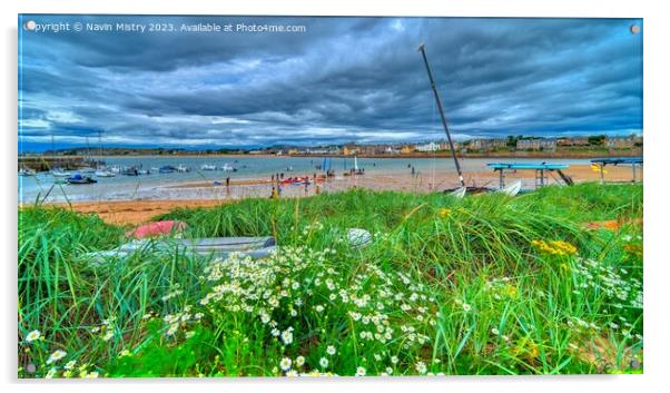 Elie Beach, Fife Scotland Acrylic by Navin Mistry