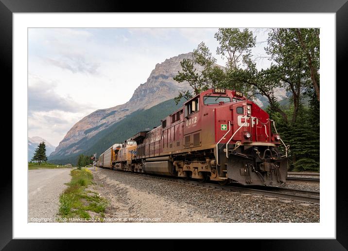 Freight at Field Framed Mounted Print by Rob Hawkins