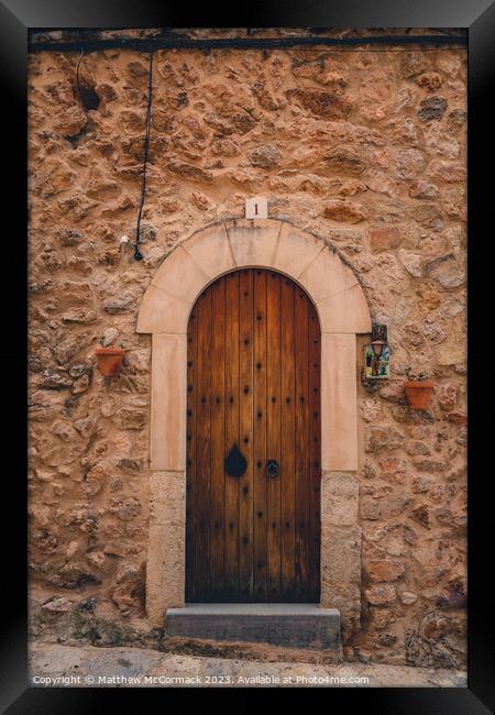 Old Door Framed Print by Matthew McCormack