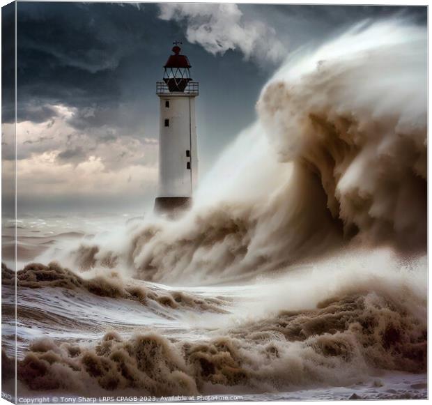 CAUGHT IN THE STORM Canvas Print by Tony Sharp LRPS CPAGB