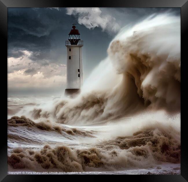 CAUGHT IN THE STORM Framed Print by Tony Sharp LRPS CPAGB