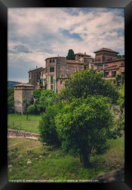 Mountain Village Framed Print by Matthew McCormack