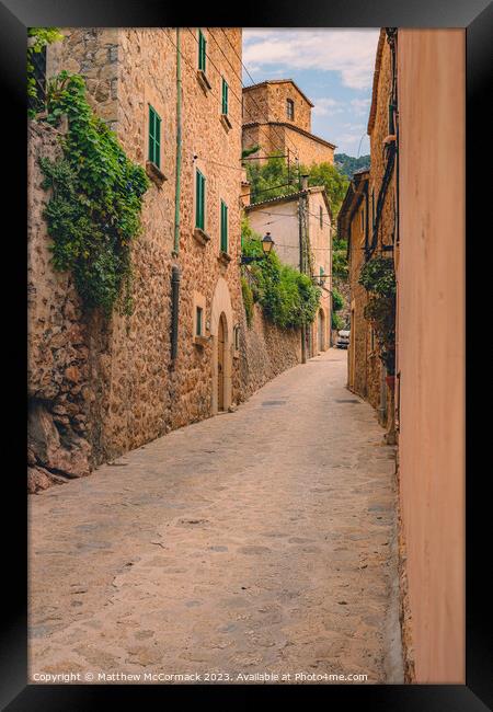 Old Spanish Street Framed Print by Matthew McCormack