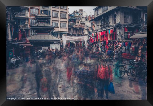 Krazy Kathmandu Framed Print by Matthew McCormack
