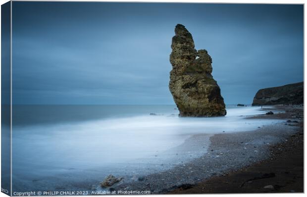 Seaham sea stack 926 Canvas Print by PHILIP CHALK
