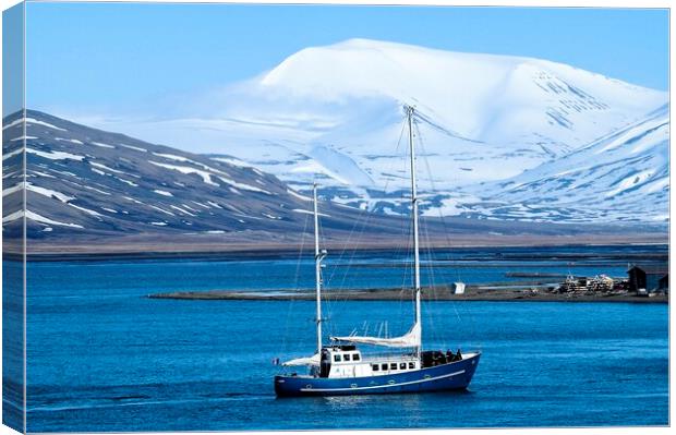 Sailing in Svalbard Canvas Print by Martyn Arnold