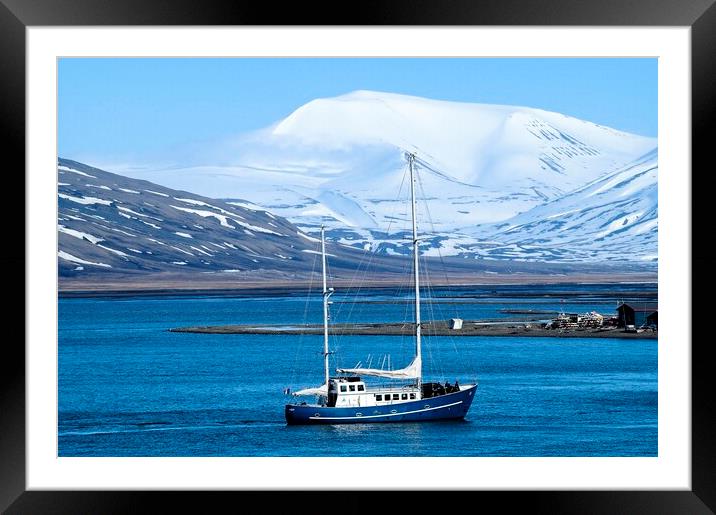 Sailing in Svalbard Framed Mounted Print by Martyn Arnold