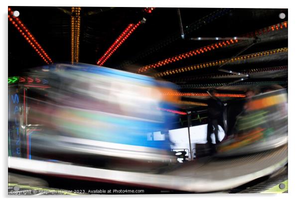 Enthralling Waltzer Whirl Acrylic by Stephen Hamer