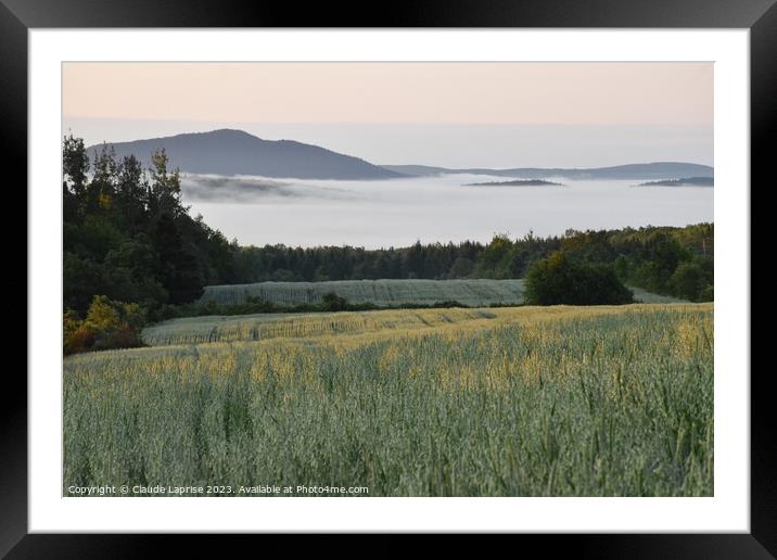 Outdoor field Framed Mounted Print by Claude Laprise