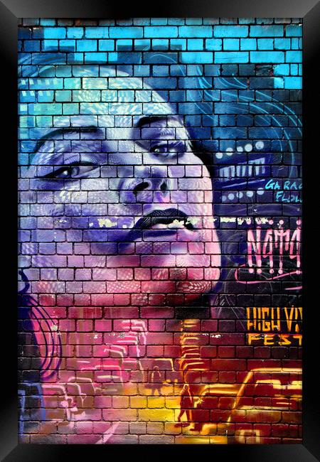 Vibrant Digbeth Graffiti Mural Framed Print by Andy Evans Photos