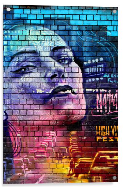 Vibrant Digbeth Graffiti Mural Acrylic by Andy Evans Photos