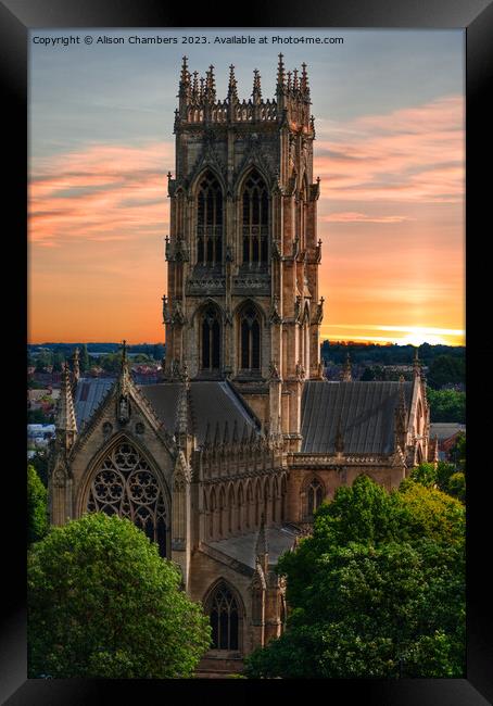 Doncaster Minster Framed Print by Alison Chambers