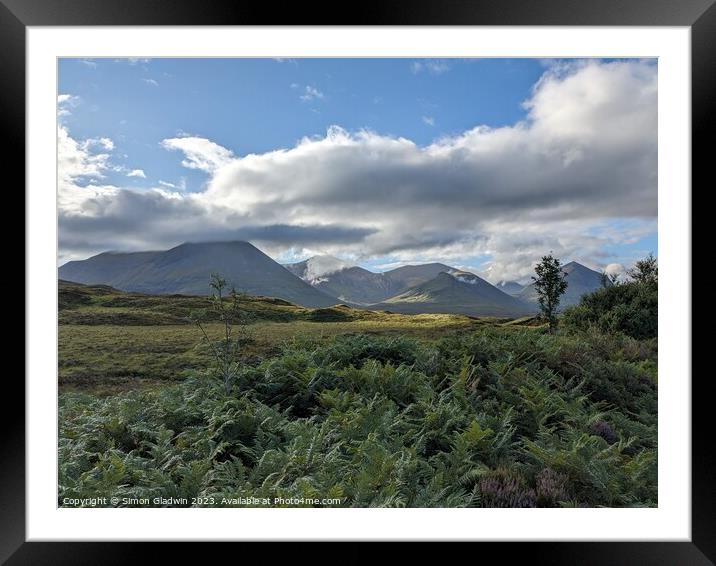 Cuillin Hills on the Isle of Skye Framed Mounted Print by Simon Gladwin