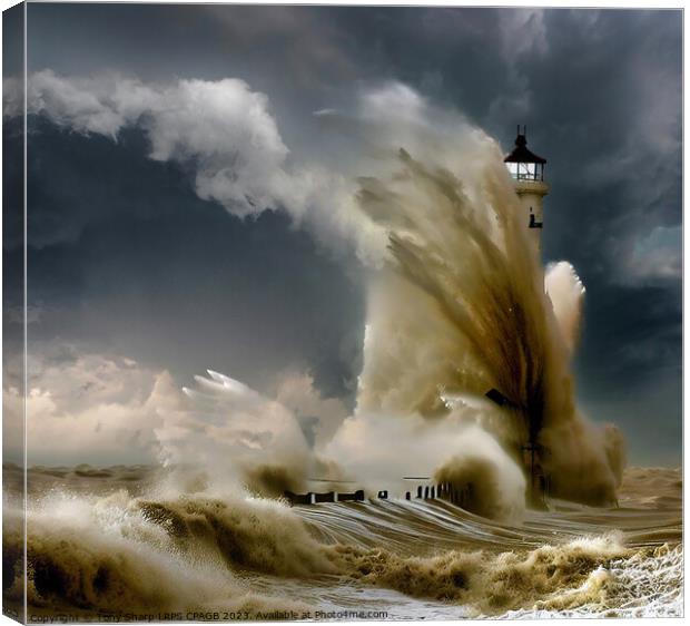 CAUGHT IN THE RAGING STORM Canvas Print by Tony Sharp LRPS CPAGB