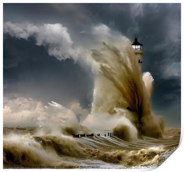 CAUGHT IN THE RAGING STORM Print by Tony Sharp LRPS CPAGB