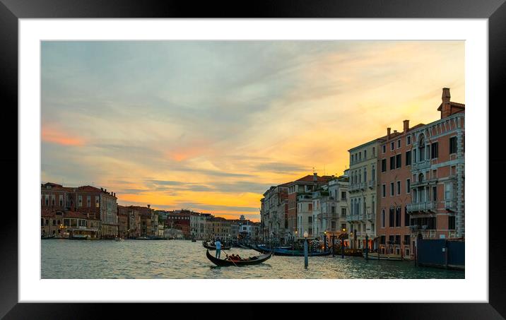 The Grand Canal Venice   Framed Mounted Print by Phil Durkin DPAGB BPE4