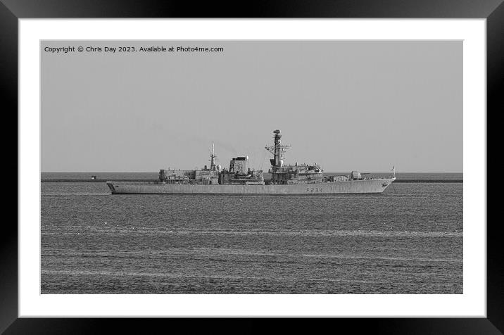 HMS Iron Duke Framed Mounted Print by Chris Day