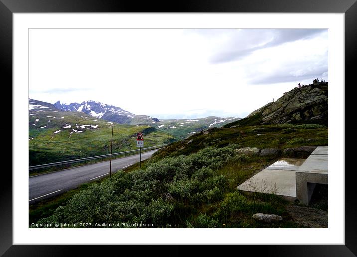 'Sublime Sognefjellet: Norway's Lofty Pass' Framed Mounted Print by john hill