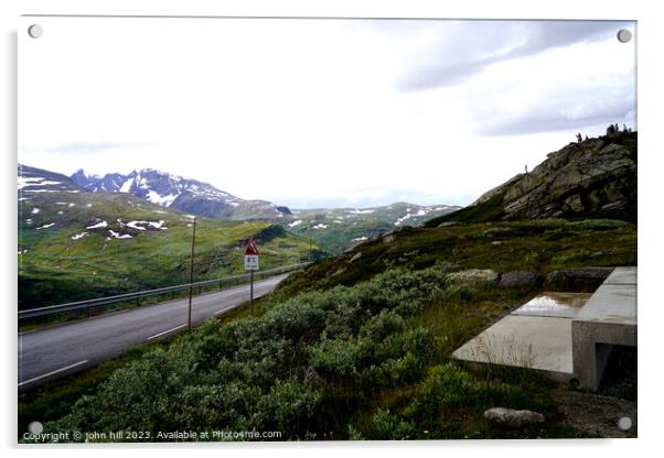 'Sublime Sognefjellet: Norway's Lofty Pass' Acrylic by john hill