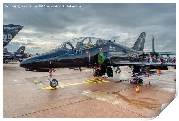 BAE Systems Hawk T1 RAF RAF Leuchars 2011 Print by Navin Mistry