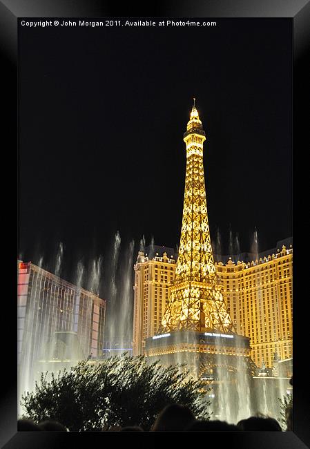 Hotel Paris, Vegas. Framed Print by John Morgan