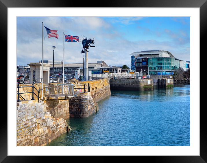 Mayflower Steps, Plymouth Framed Mounted Print by Darren Galpin