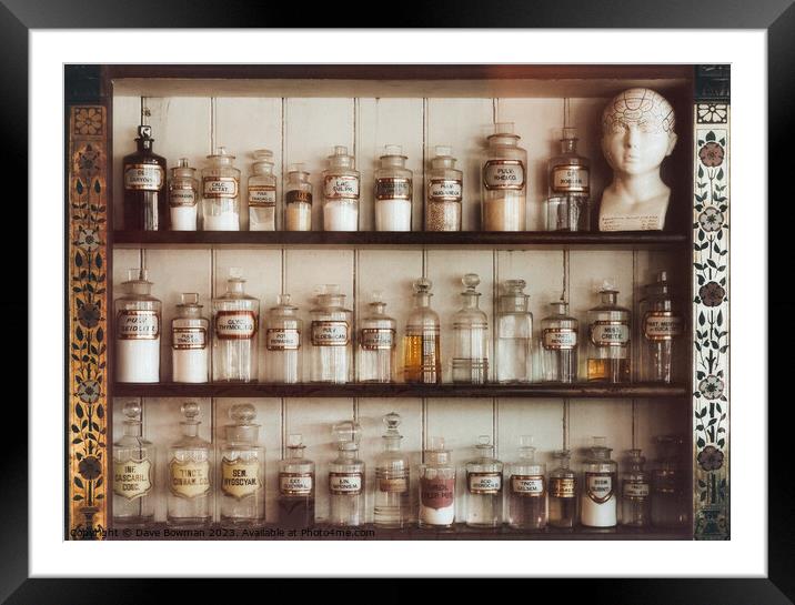 Old Apothecary Framed Mounted Print by Dave Bowman