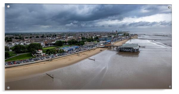 Cleethorpes Storm Acrylic by Apollo Aerial Photography