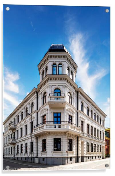 Helsingborg Grand Building Corner Acrylic by Antony McAulay
