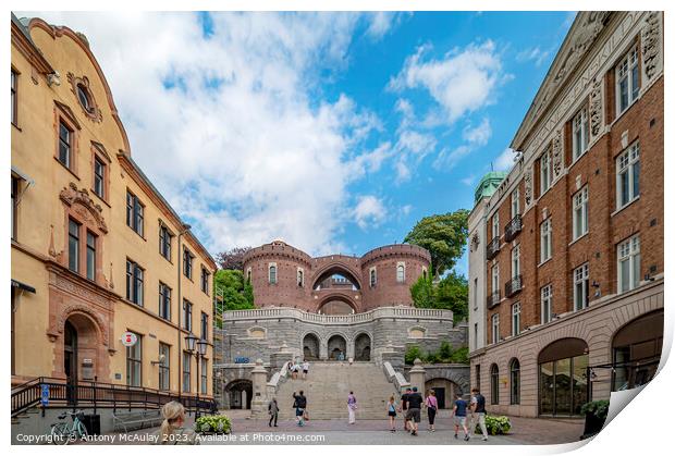 Helsingborg Karnan Keep Approach Print by Antony McAulay