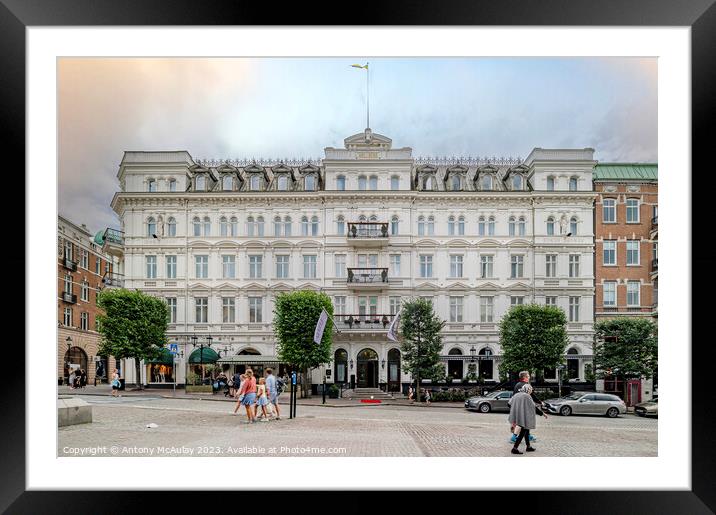Helsingborg Molberg Hotel Framed Mounted Print by Antony McAulay