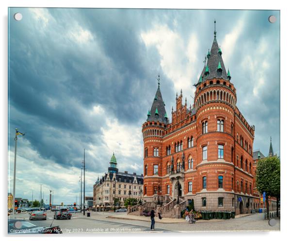 Helsingborg Town Hall Acrylic by Antony McAulay