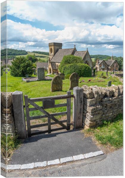Snowshill, Cotswolds Canvas Print by Graham Custance
