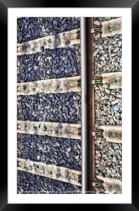 Railway Line Framed Mounted Print by Kevin Plunkett